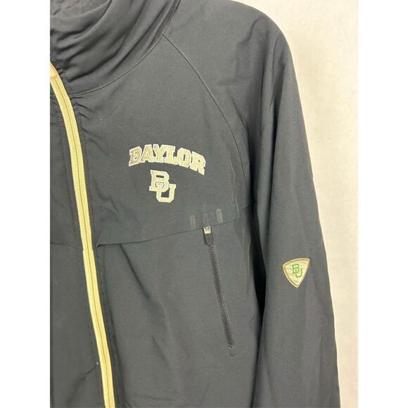 Nike Elite Baylor University Jacket Coat Vest Hood Reversible 3-in-1 Black Sz Me - Picture 4 of 13